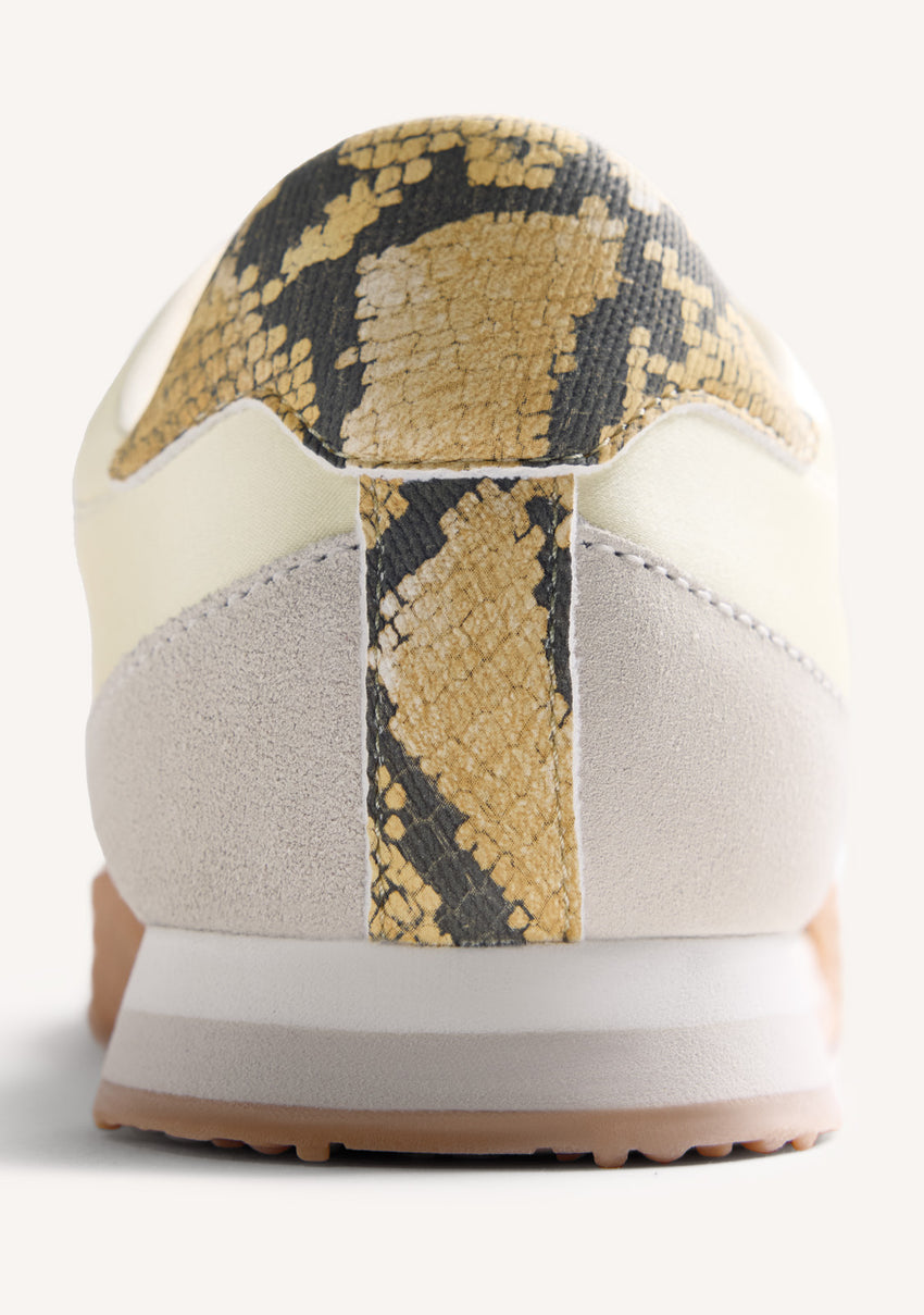 ANIMAL PRINT LEATHER SNEAKERS SHAMUD