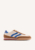 LEATHER AND LINEN SNEAKERS BLOMKEST