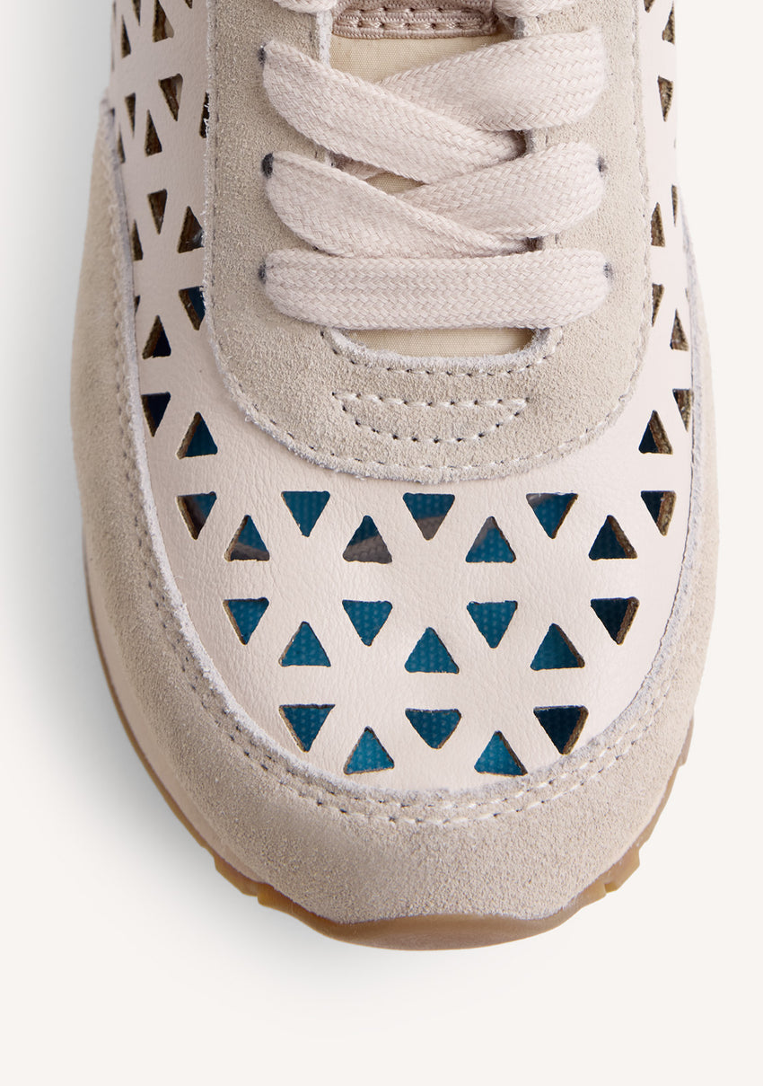 CUT-OUT LEATHER WEDGE SNEAKERS MURANGA