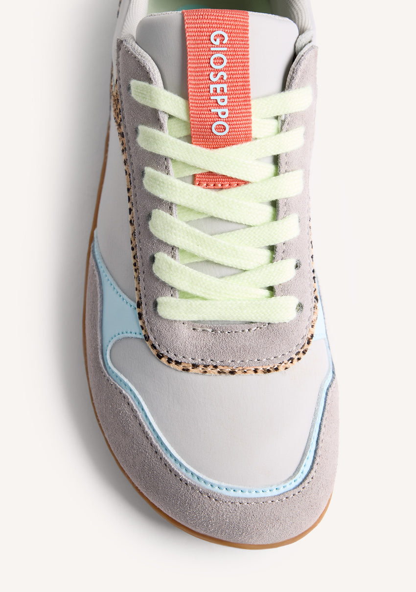GIOSEPPO BAREFOOT - ANIMAL PRINT LEATHER SNEAKERS LUANDA