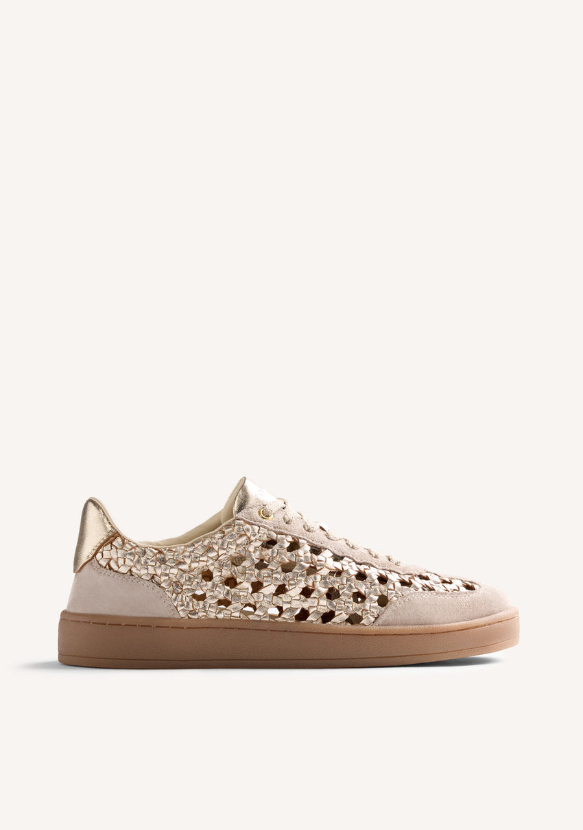 BRAIDED LEATHER SNEAKERS IJEBU