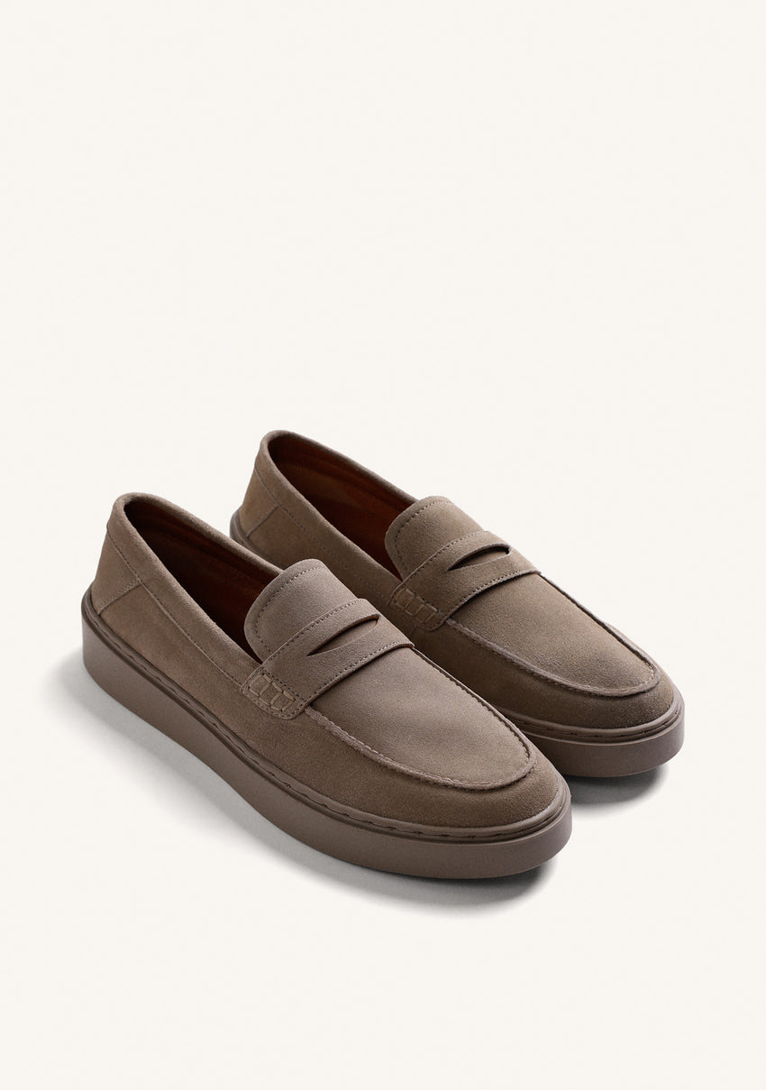 SUEDE LEATHER LOAFERS IMUS
