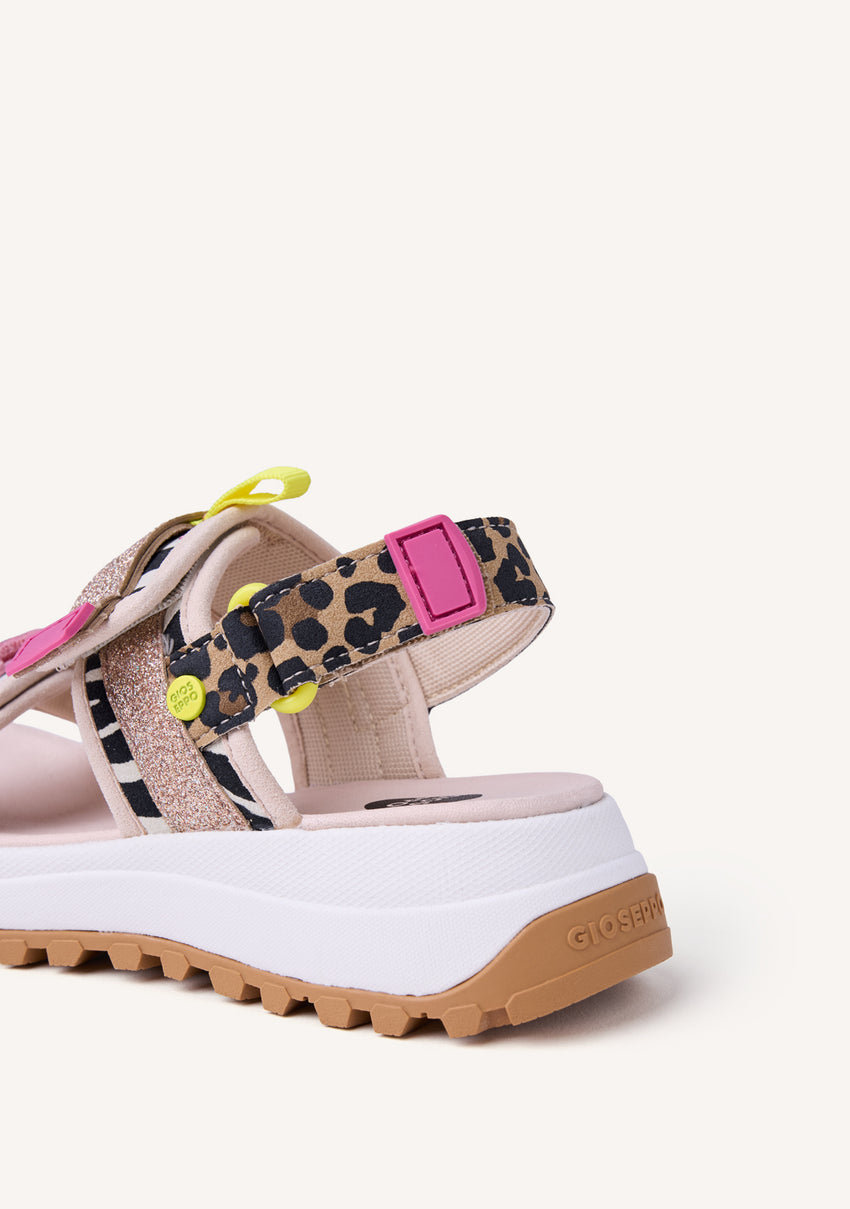 ANIMAL PRINT SPORTY SANDALS YDRE