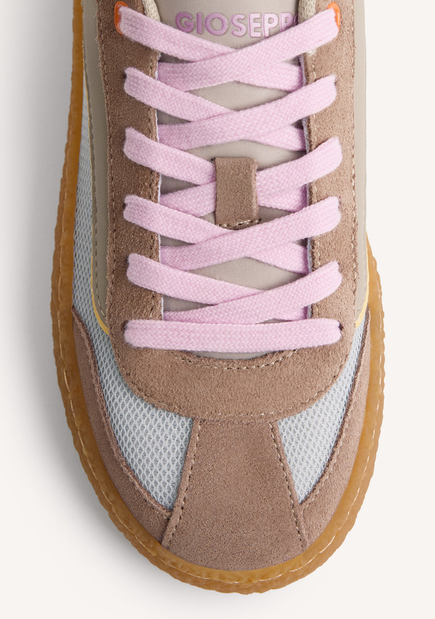LEATHER AND MESH SNEAKERS RUIRU