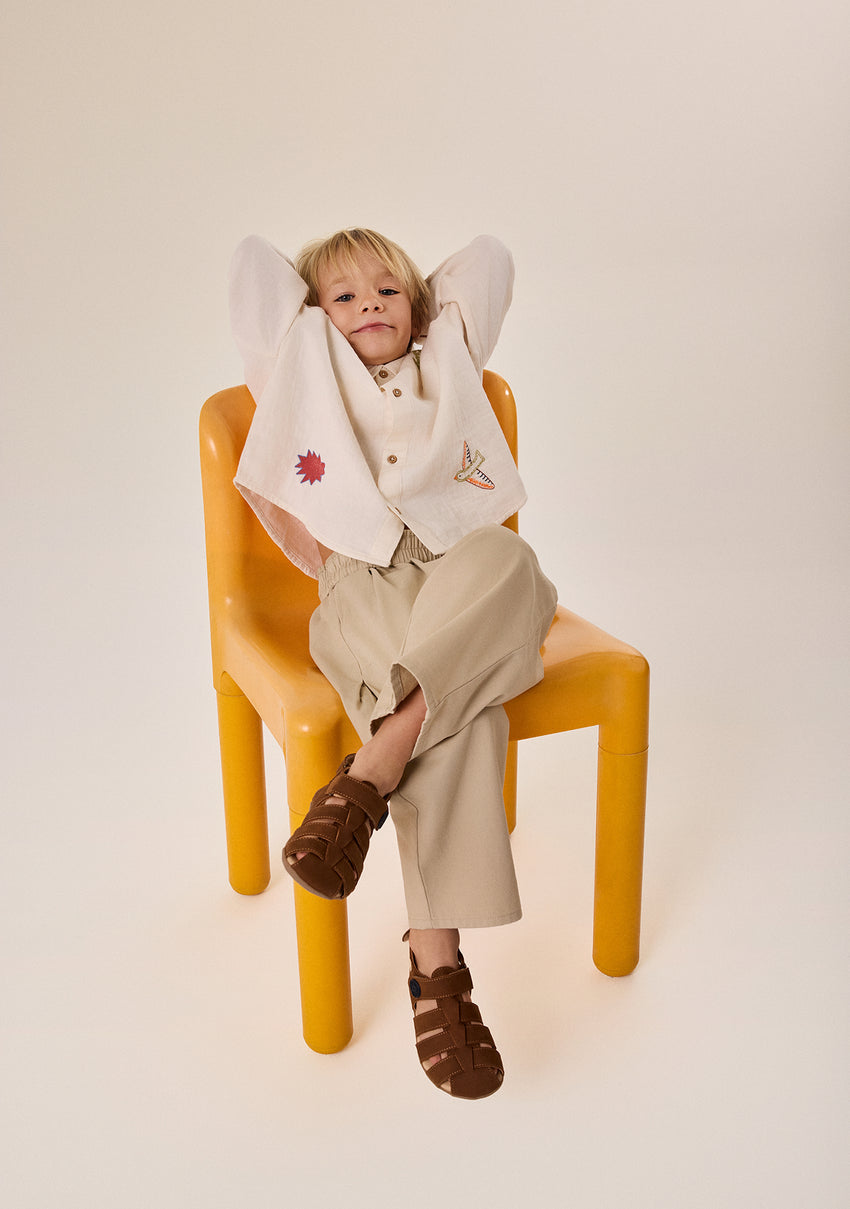 GIOSEPPO BAREFOOT - LEATHER CRAB SANDALS AULT