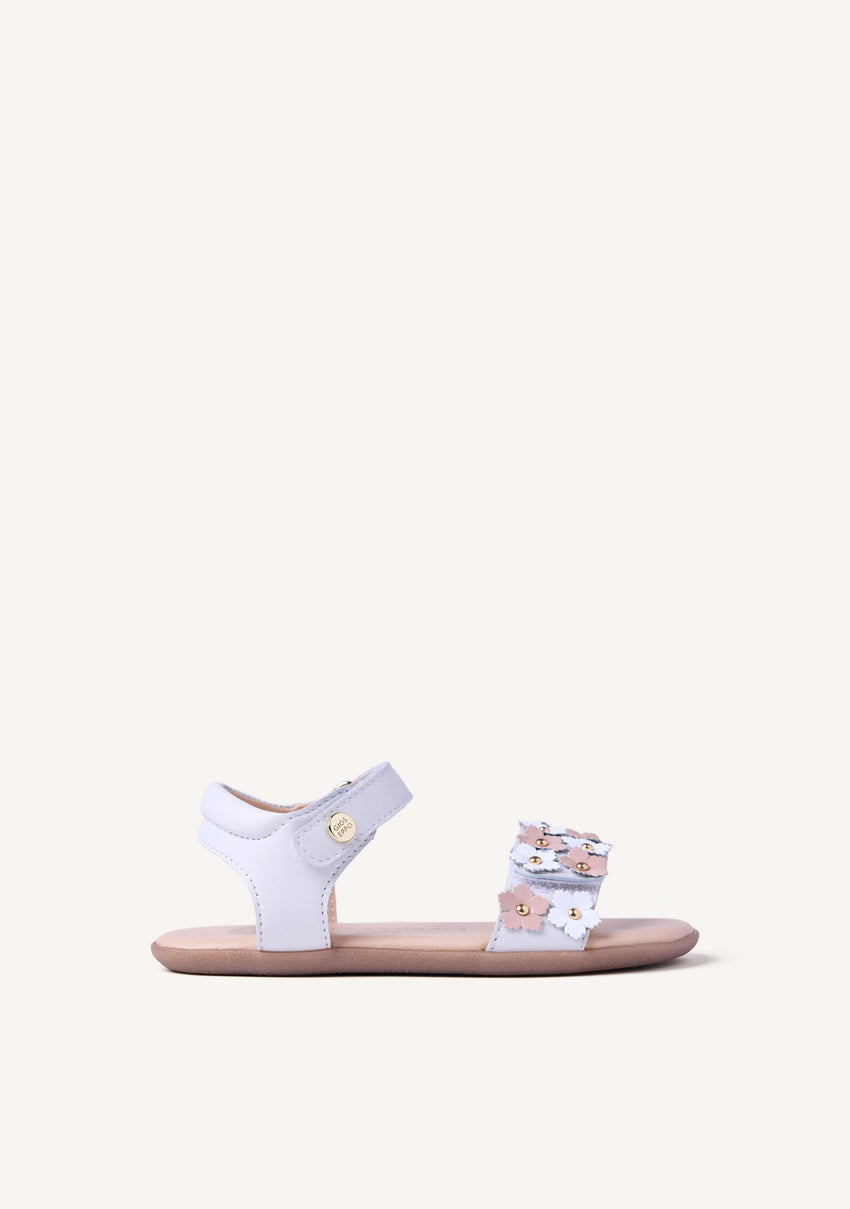 GIOSEPPO BAREFOOT - FLOWER LEATHER SANDALS LOITOK