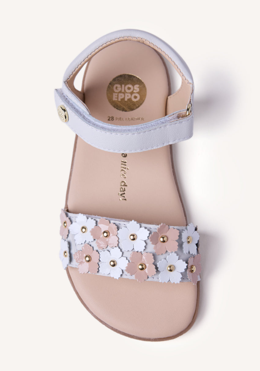 GIOSEPPO BAREFOOT - FLOWER LEATHER SANDALS LOITOK