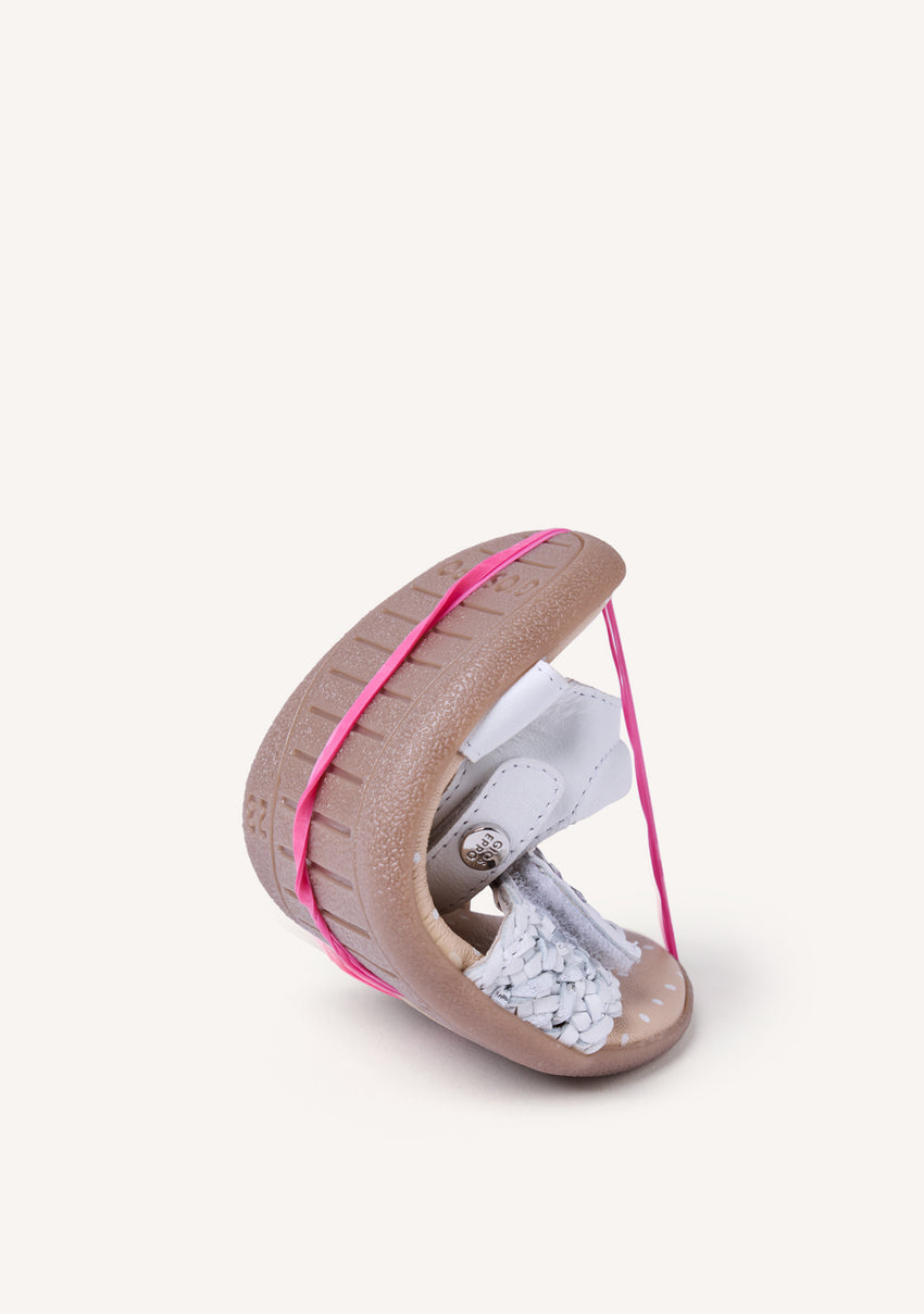 GIOSEPPO BAREFOOT - BRAIDED LEATHER SANDALS SANDOWN