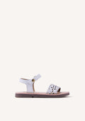 FLOWER CUT-OUT LEATHER SANDALS DIPOLOG