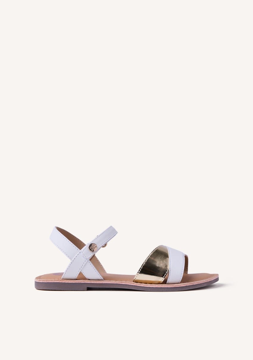 SHINY LEATHER SANDALS AWENDO