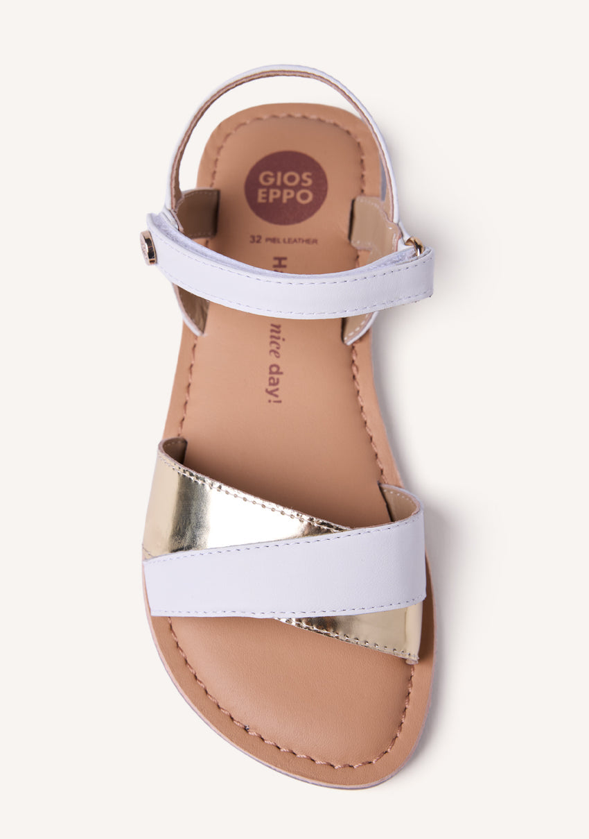 SHINY LEATHER SANDALS AWENDO