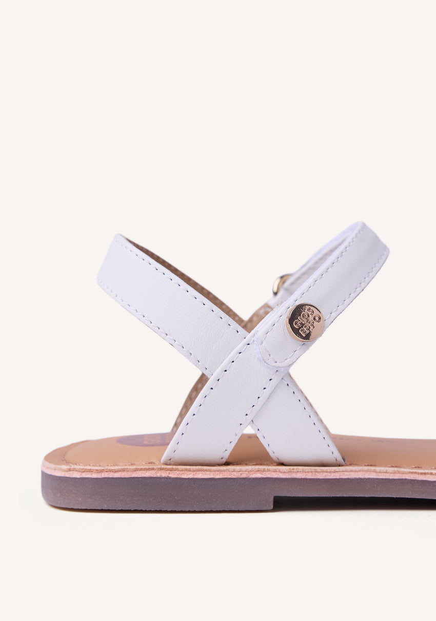 SHINY LEATHER SANDALS AWENDO