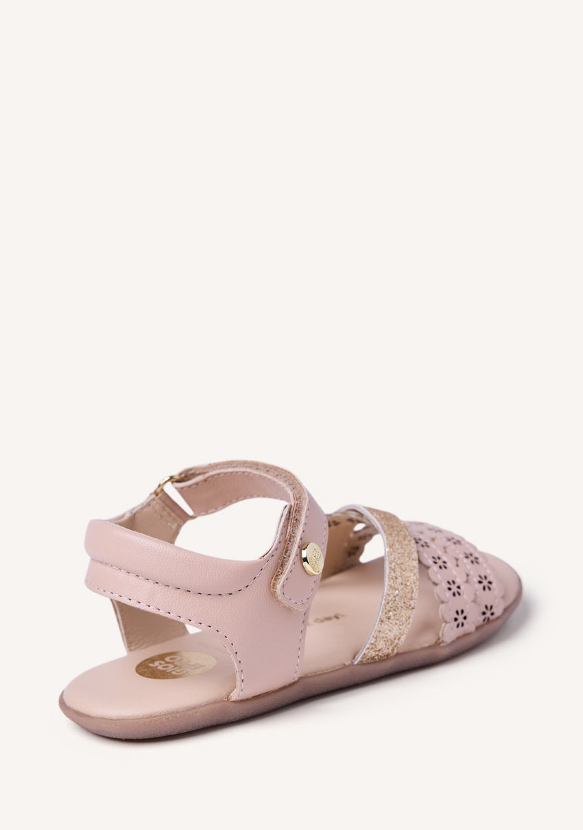 GIOSEPPO BAREFOOT - SHINY CUT-OUT LEATHER SANDALS MIKLEUS