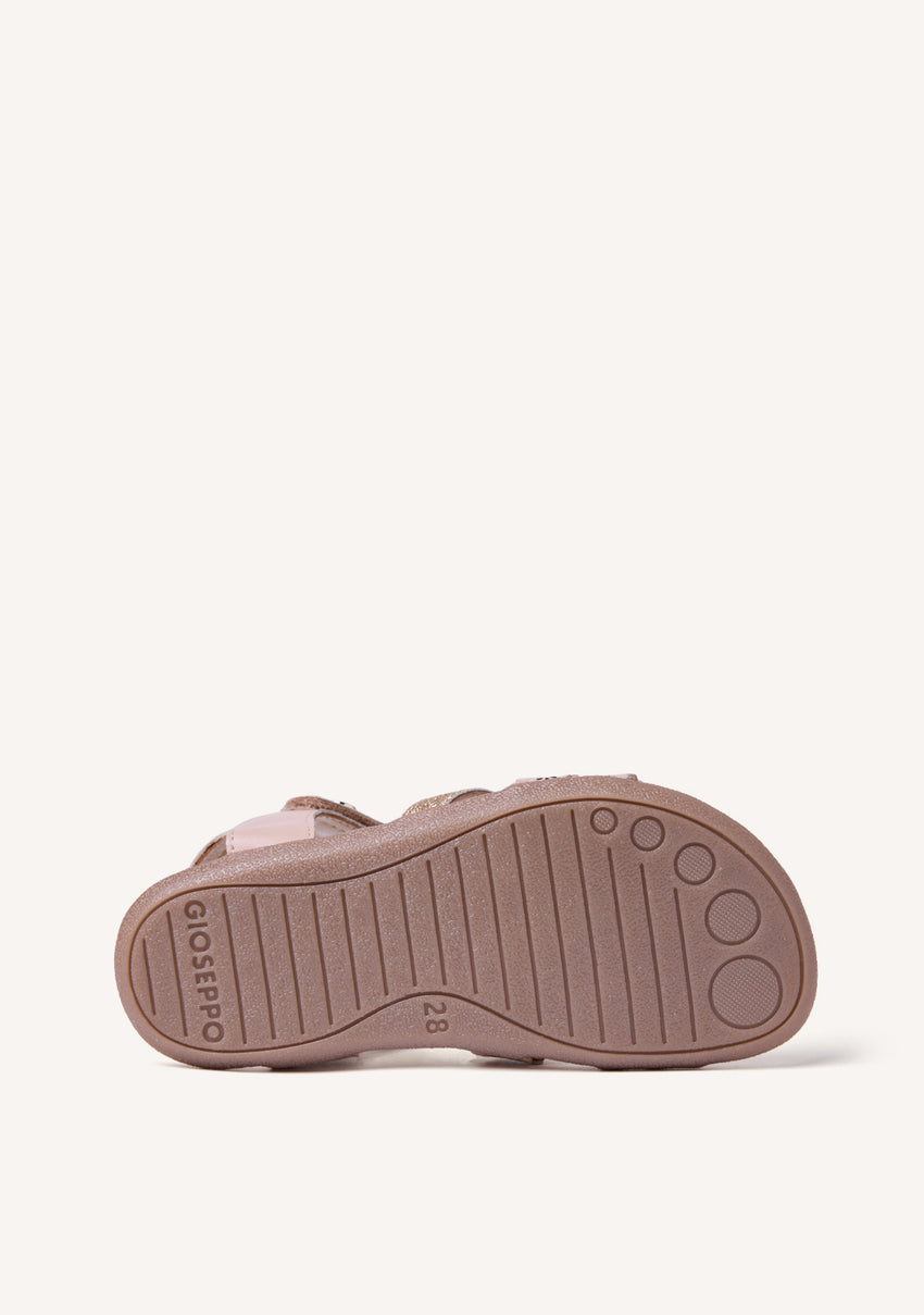 GIOSEPPO BAREFOOT - SHINY CUT-OUT LEATHER SANDALS MIKLEUS