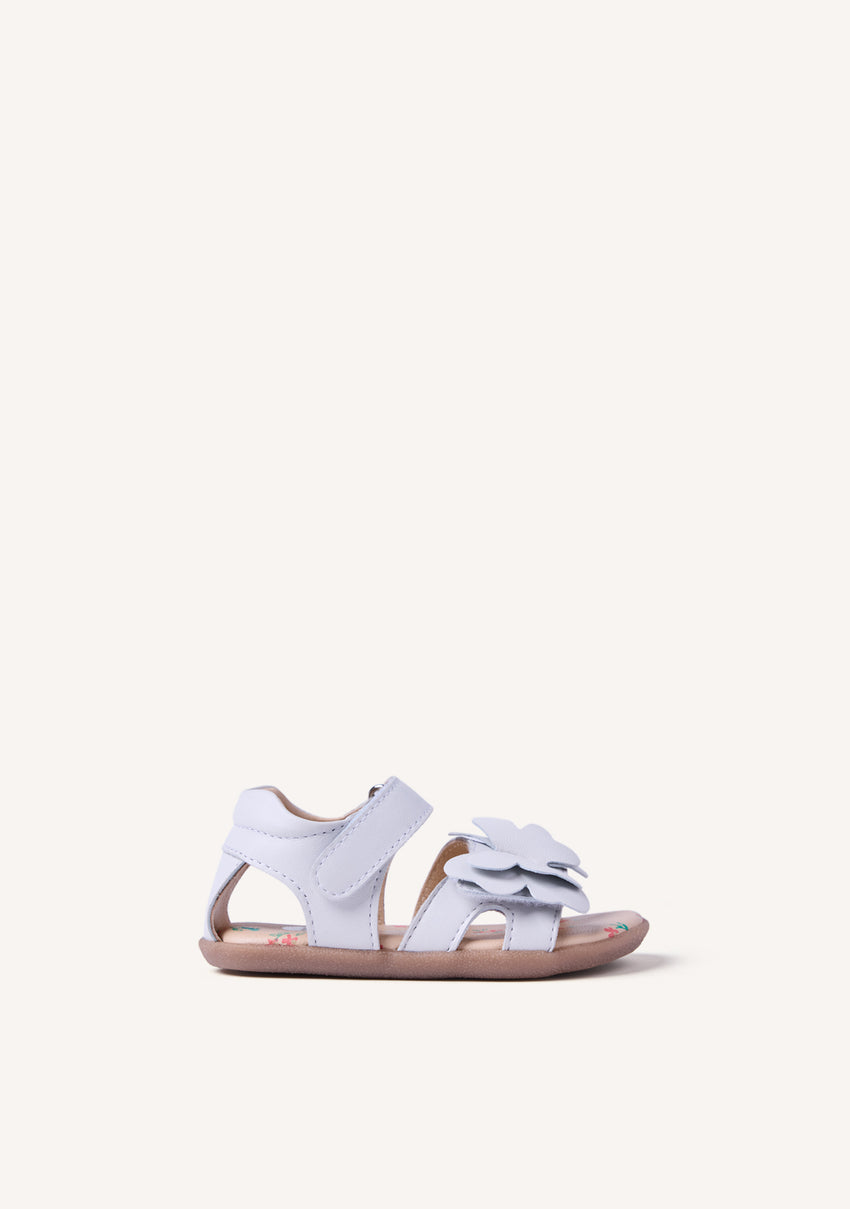 GIOSEPPO BAREFOOT - LEATHER SANDALS WITH BUTTERFLY NANDI