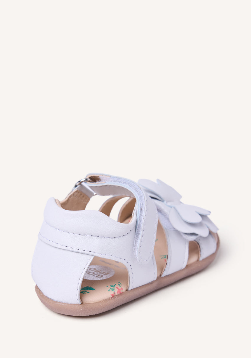 GIOSEPPO BAREFOOT - LEATHER SANDALS WITH BUTTERFLY NANDI