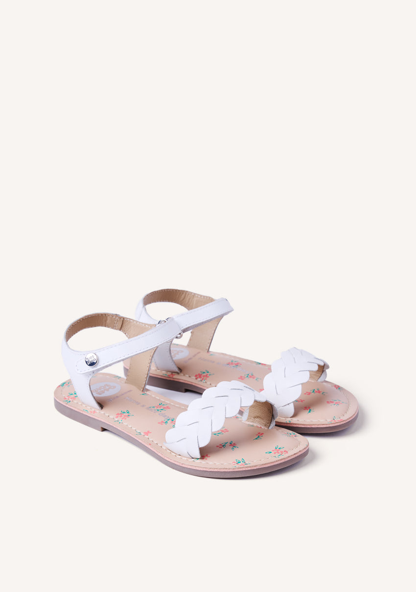 BRAIDED LEATHER SANDALS PASMAN