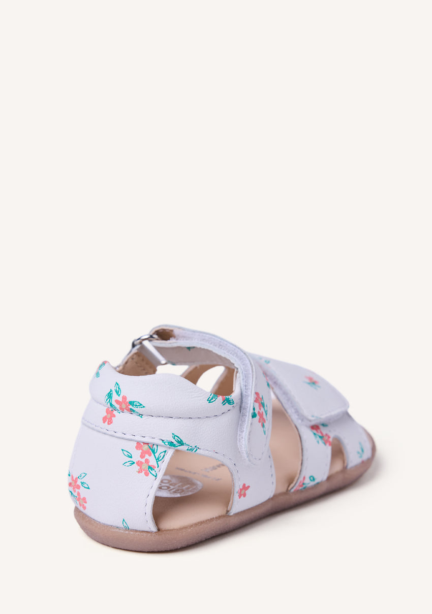 GIOSEPPO BAREFOOT - FLOWER LEATHER SANDALS ARUSHA