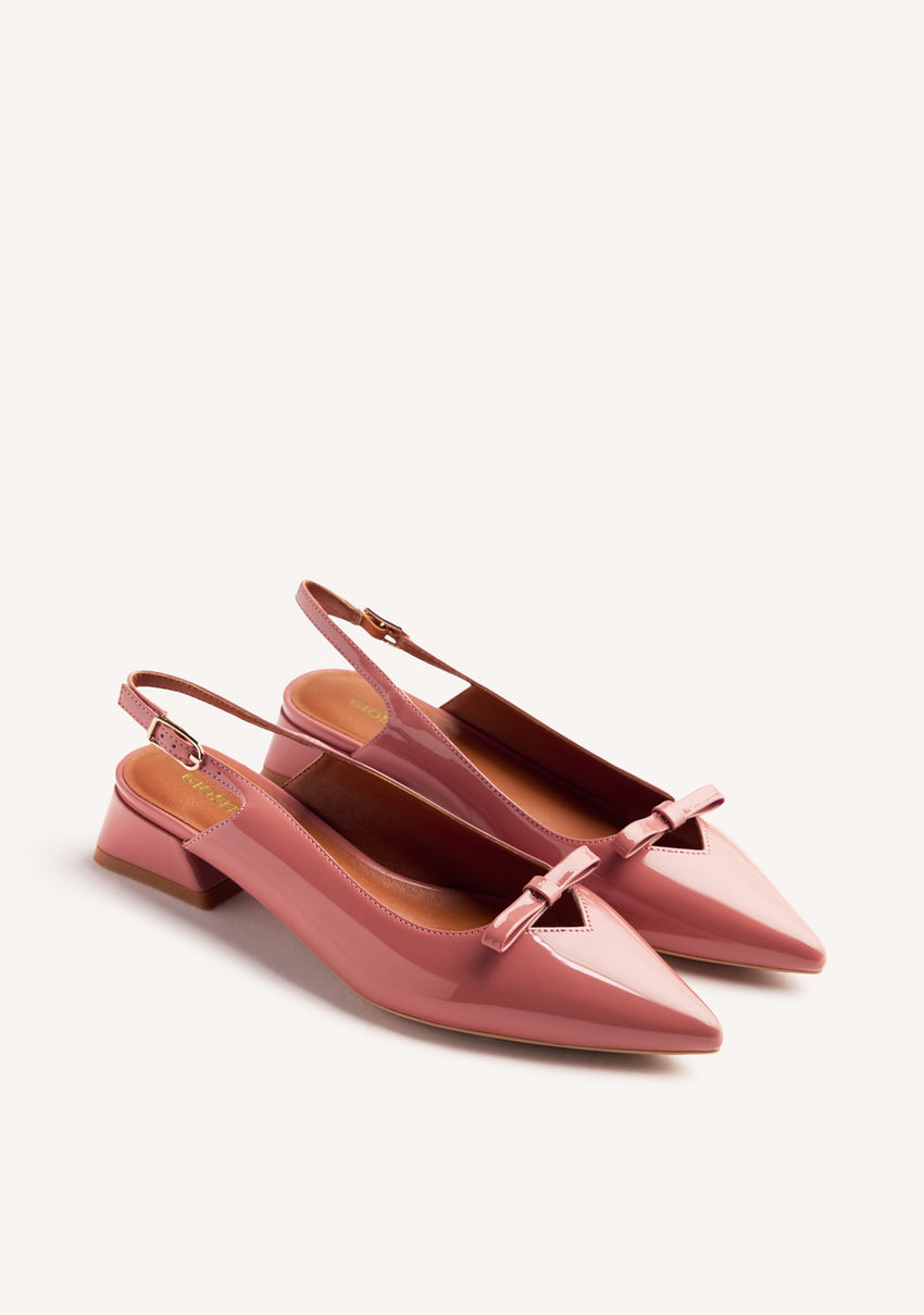 PATENT LEATHER EFFECT HEELED SHOES KOANI