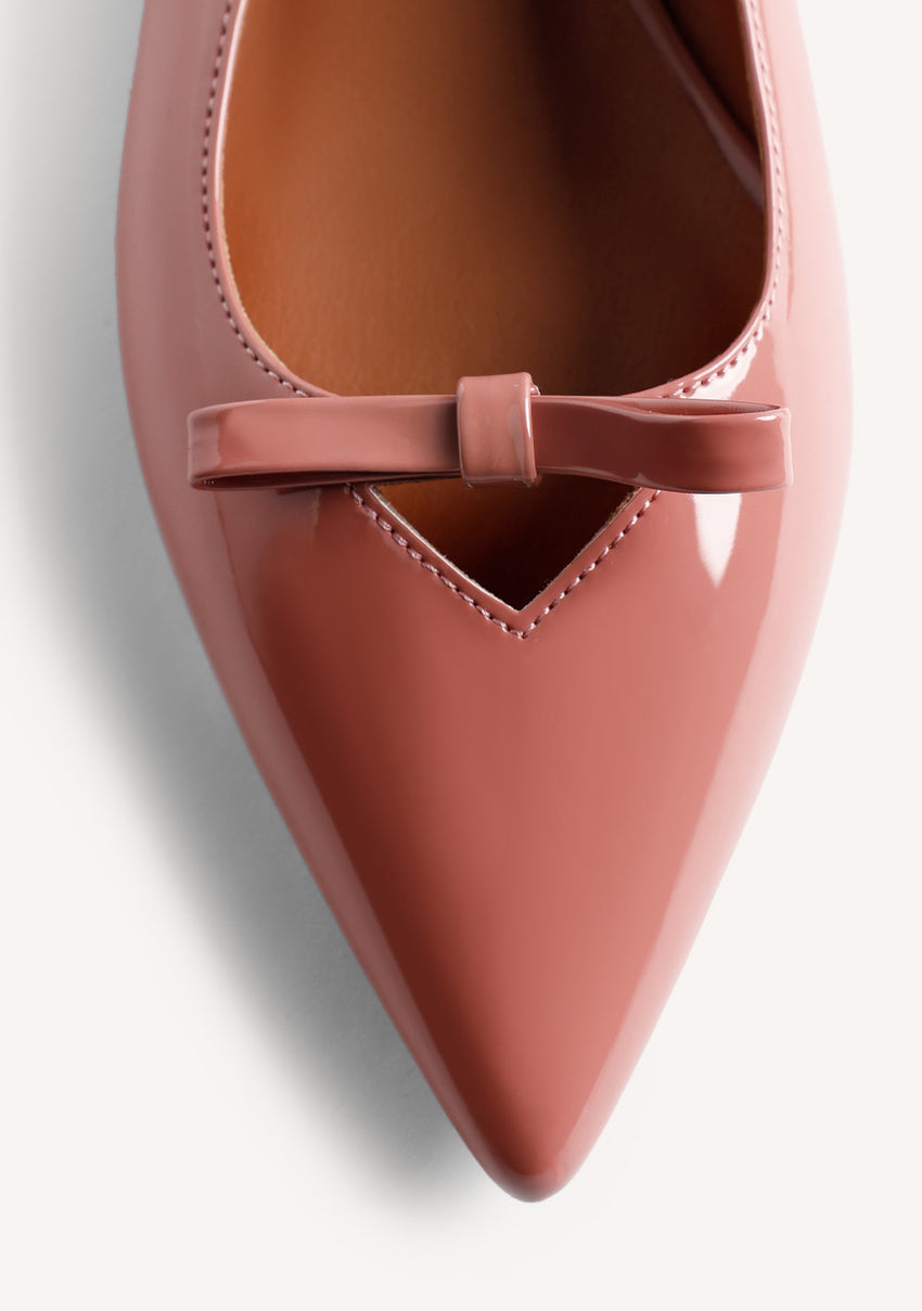 PATENT LEATHER EFFECT HEELED SHOES KOANI