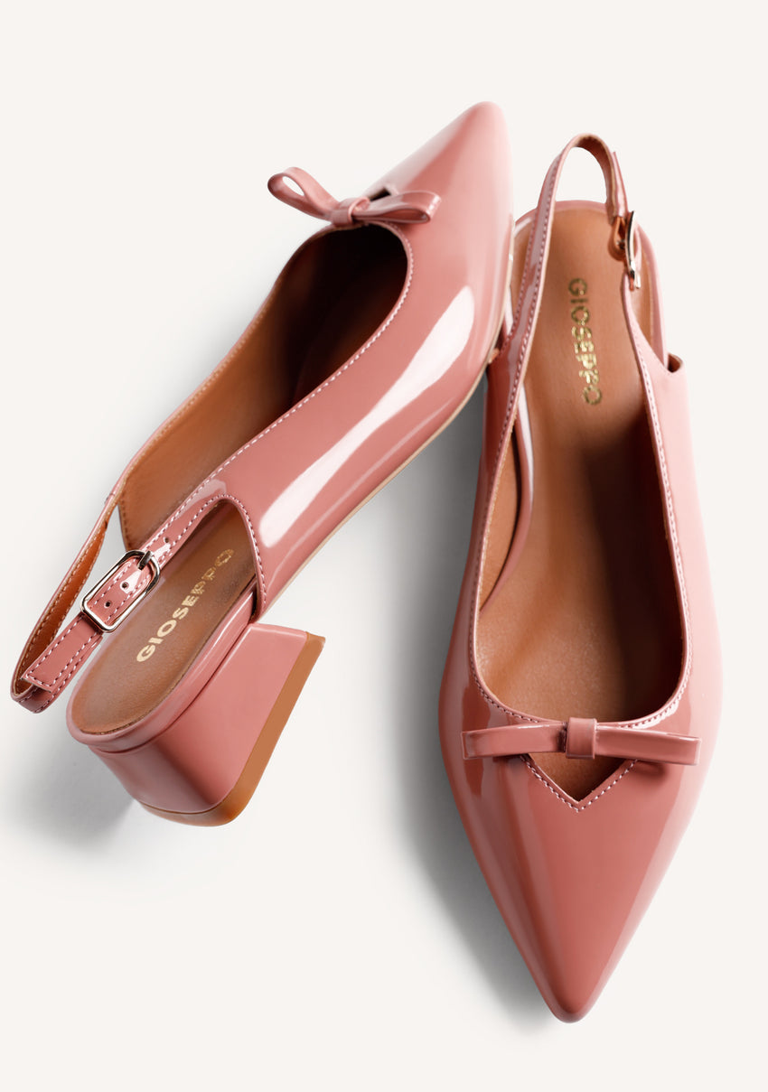 PATENT LEATHER EFFECT HEELED SHOES KOANI