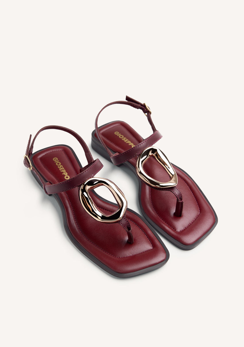 JEWEL LEATHER SANDALS MATUU