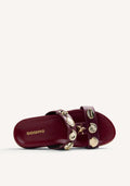 BEADED LEATHER SANDALS NAMANGA