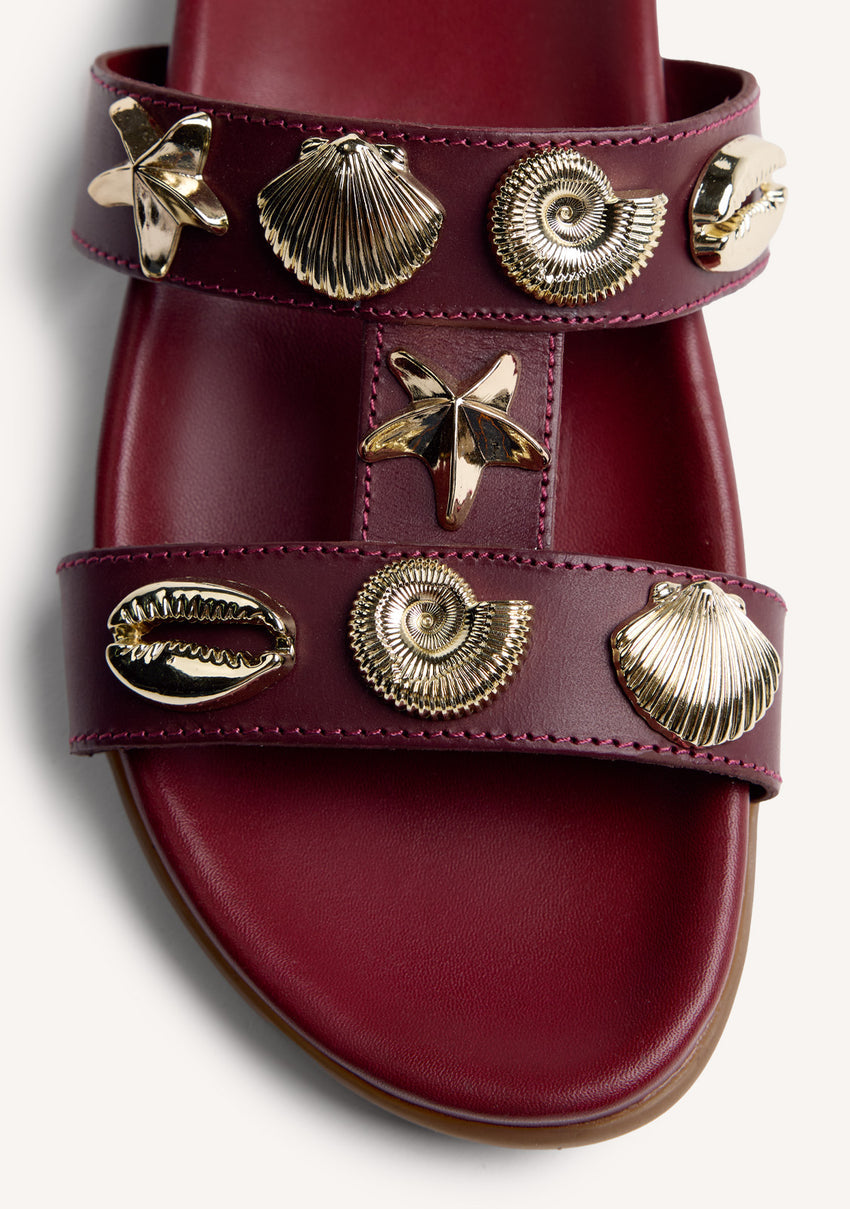 BEADED LEATHER SANDALS NAMANGA