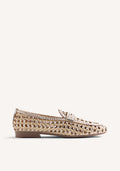 SHINY BRAIDED LEATHER LOAFERS WABASHA