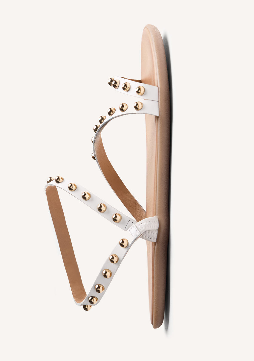 GIOSEPPO BAREFOOT - STUDDED LEATHER SANDALS TANDAG