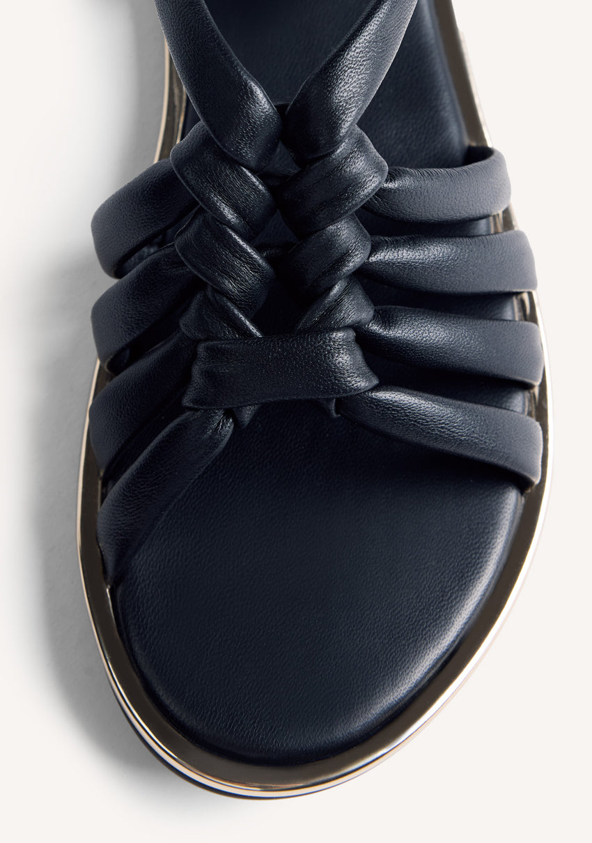 KNOTTED LEATHER SANDALS PEPPERELL