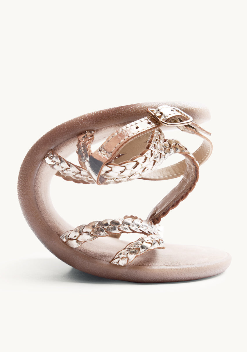 GIOSEPPO BAREFOOT - BRAIDED LEATHER SANDALS NEDELJA