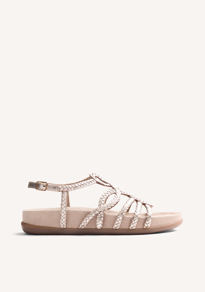BRAIDED LEATHER SANDALS MARIGAT