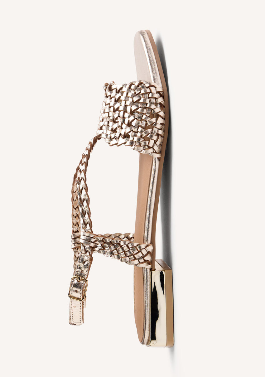 BRAIDED LEATHER SANDALS KITUNDA