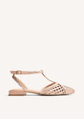 BRAIDED LEATHER BALLET FLATS JHELUM