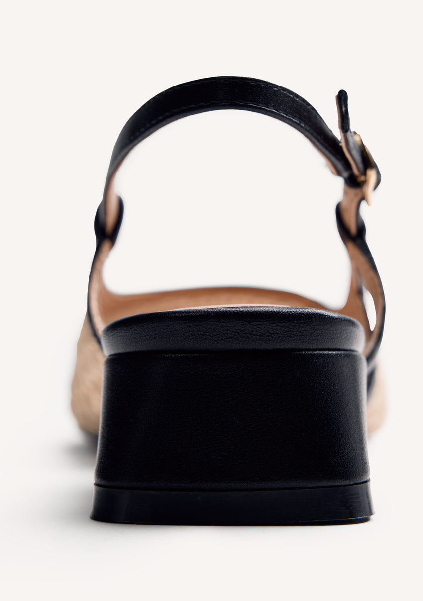 RAFFIA SLINGBACK HEELED SHOES LAMU