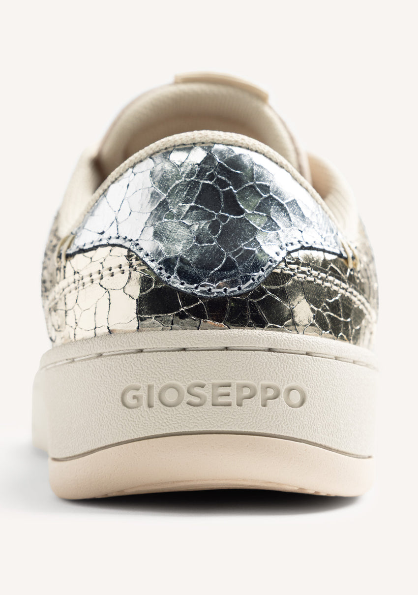 GIOSEPPO BAREFOOT - CRACKLED LEATHER SNEAKERS GLYNDON