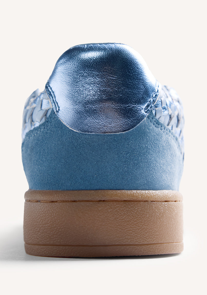 BRAIDED LEATHER SNEAKERS HINCKLEY