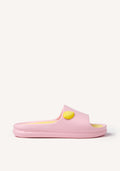 LEMON PRINT SLIDE SANDALS WACONIA