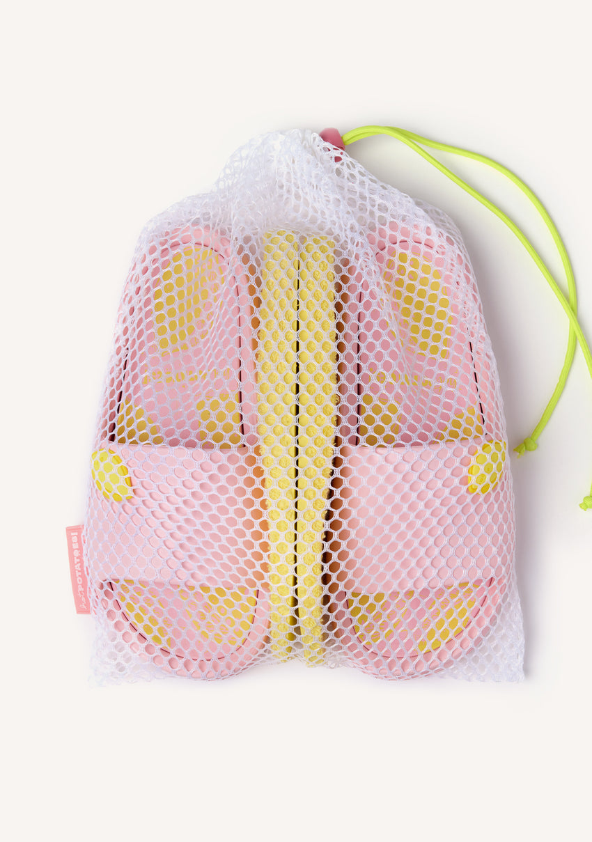 LEMON PRINT SLIDE SANDALS WACONIA