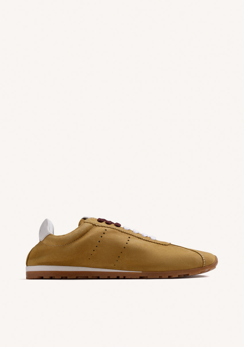 MUSTARD LEATHER SNEAKERS