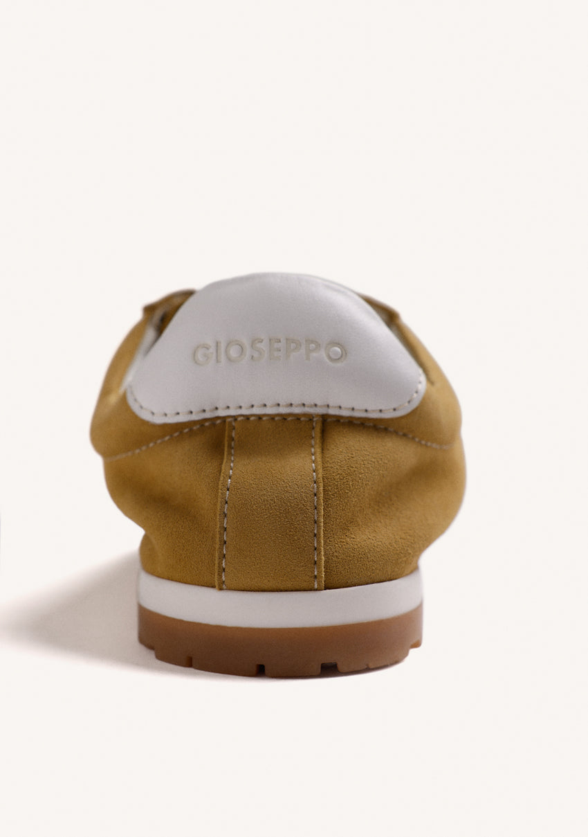 MUSTARD LEATHER SNEAKERS