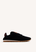 BLACK LEATHER SNEAKERS