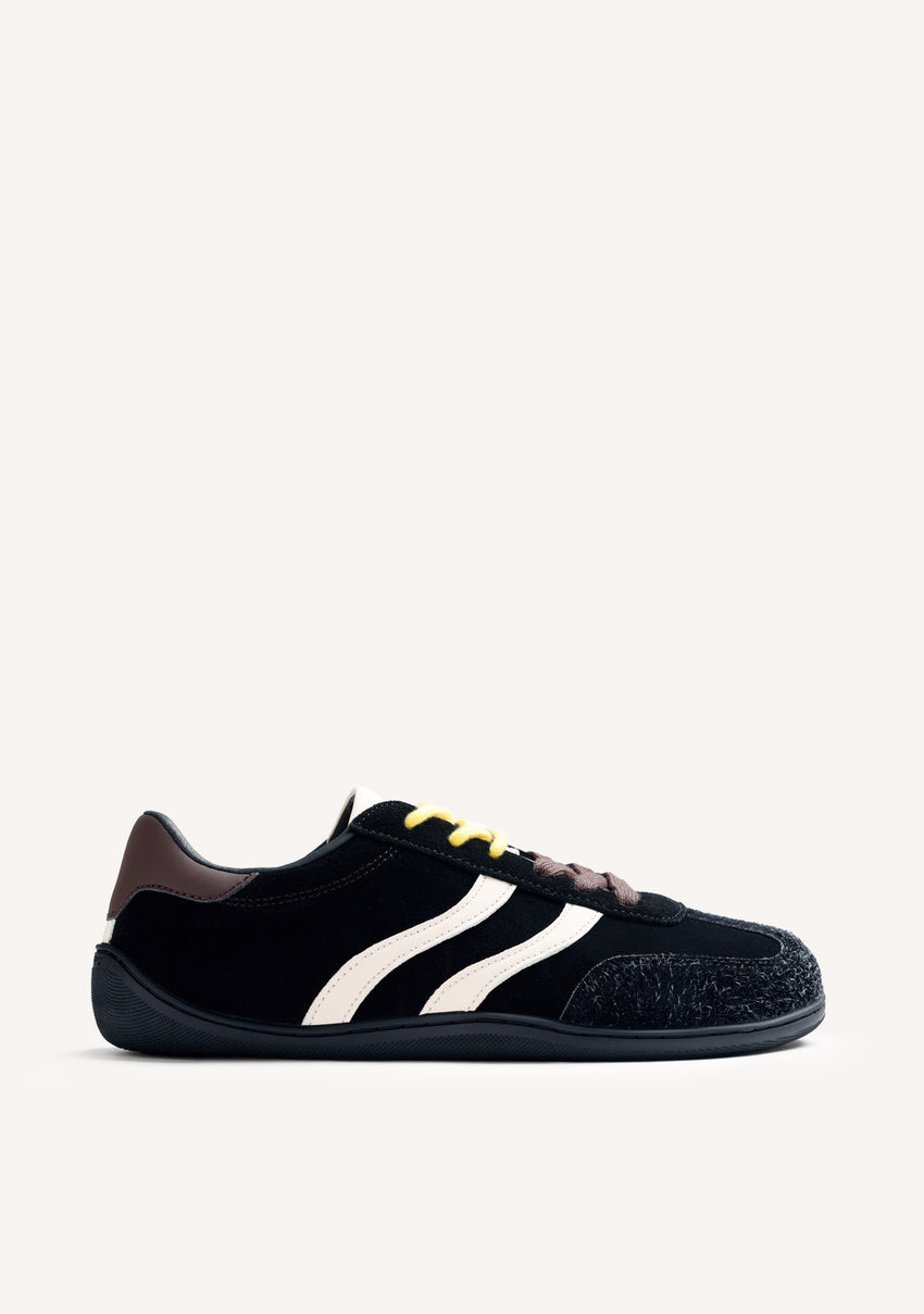 GIOSEPPO BAREFOOT – BLACK LEATHER SNEAKERS BY MELYSSA PINTO (I AM EDITION)