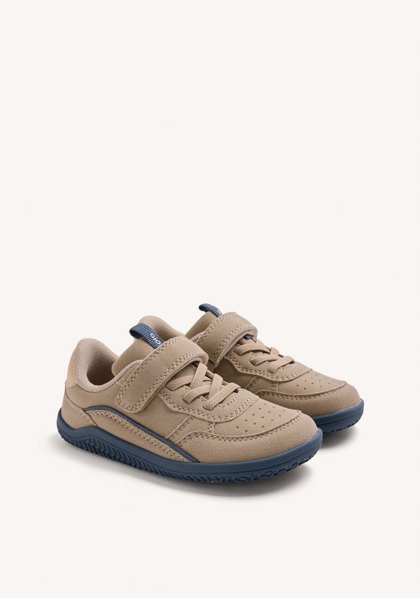 BAREFOOT SNEAKERS BEIGE AND BLUE