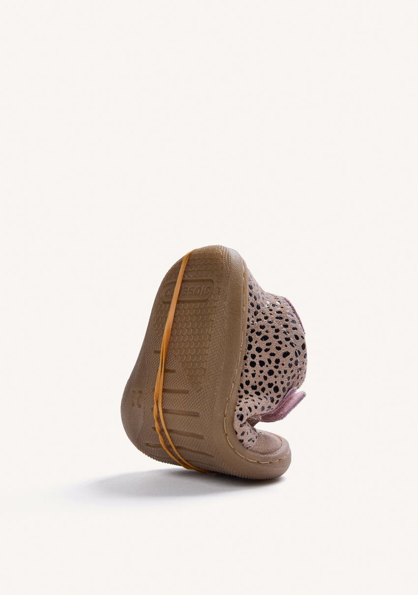 BAREFOOT LEATHER SNEAKERS WITH ANIMAL PRINT
