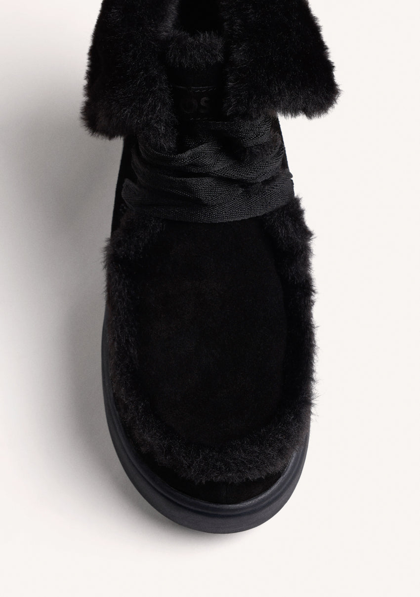 BLACK AUSTRALIAN LEATHER BOOTS