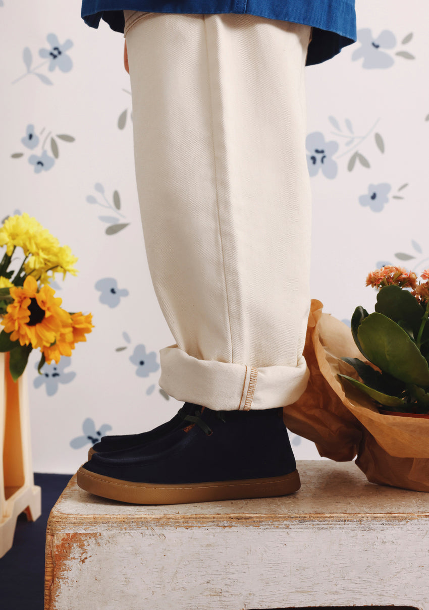 BAREFOOT LEATHER WALLABEE BOOTIES