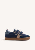 NAVY BLUE CORDUROY BAREFOOT SNEAKERS