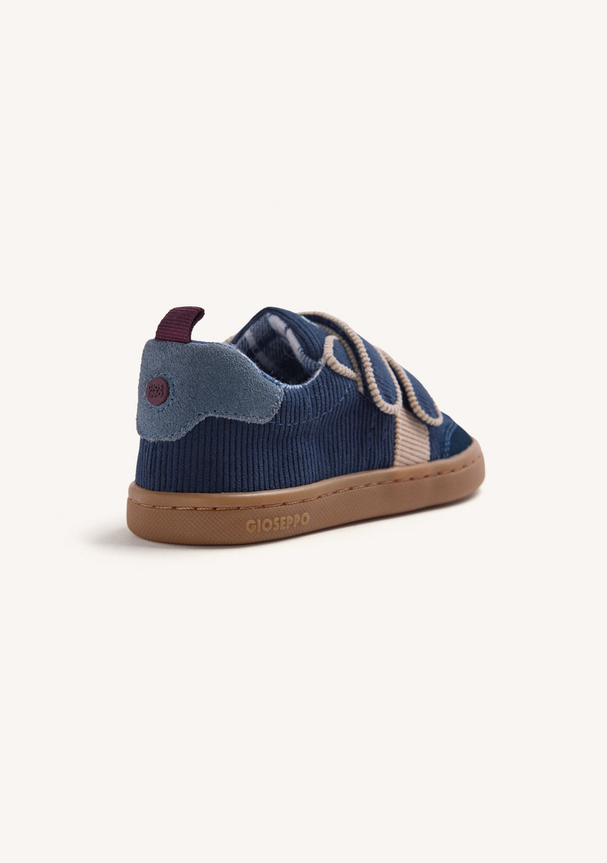 NAVY BLUE CORDUROY BAREFOOT SNEAKERS